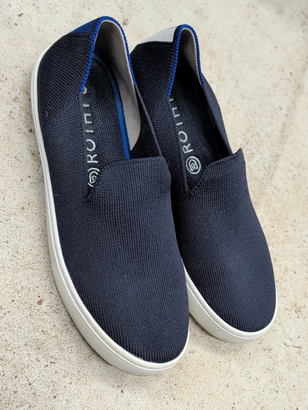 Rothy's The Classic Original Slip On Blue Slip-On Loafers